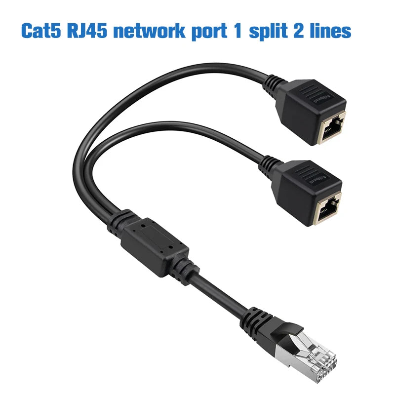 1Pc RJ45 Male to Female Screw Panel Mount Ethernet LAN Network Extension Cable