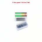 10pcs Multi-Color LED Display Bargraph Light 10 Segments Red Blue Yellow White Green Single Color Battery Level Bar Graph DIY