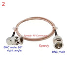 75 Ohm RG179 Pigtail Cable BNC Male Straight Right angle To BNC Male Female for HD-SDI 3G-SDI Vedio CCTV Camera Camcorder  RF