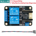 2 Channel DC 5V Relay Module Low Level Trigger with Optocoupler Isolation Smart Home Control Board Compatible with Arduino ESP32