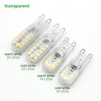 1pcs Mini G9 1W 2W LED Light Bulb AC 220V SMD 2835 LED Lamp For Chandelier Replace 20W 30W Halogen Lamp Home Indoor Lighting