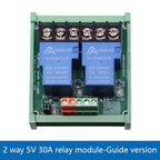 1 2 4 Channel Relay Module 30A With Optocoupler Isolation 1 Way 5V 12V 24V Supports High And low Triger Trigger