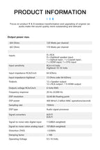 120W X12CH YAKUZA Car DSP Amplifier with HDMI Optical Coaxial Input Процессорный усилитель RedPower