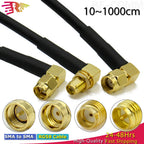 RG58 SMA to SMA Male Female RF Pigtail Jumper Cable Straight Right Angle Antenna Extension Wire for WiFi 3G 4G GSM Radio