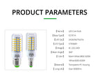 E27 LED Lamp E14 LED SMD 5730 220V Corn Light Bulbs 24 36 56 72LEDs Lamparas LED Chandelie Ampoule Led Light For Home Decoration