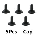 DL 5Pcs Miniature Lever Toggle Switch Single Pole Double Throw ON-OFF-ON /ON-ON 120VAC 6A 1/4 Inch Mounting MTS-102 103 202 203