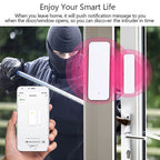 Tuya Wifi Door Sensor Window Entry Sensor Security Burglar Magnetic Sensor Alarm Smart Life Work With Alexa Google Home