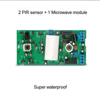 1Pcs Outdoor Pet Friendly Infrared Sensor And Microwave Detector Home Security Burglar Alarm Passive Detector Wire Waterproof