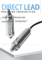 NPT1/4 Pressure Sensor 4-20mA 0-10V 0-600bar Direct Lead Pressure Treansducer IP67 Direct Lead Pressure Transmitter 100bar 50bar
