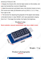 TM1637 LED Display Module For Arduino 7 Segment 4 Bits 0.36 Inch Clock RED Anode Digital Tube Four Serial Driver Board Pack