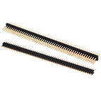 10PCS 1.0mm 1.27mm 2.0mm 2.54mm Pin Header Double Row Male 1/2~40P Breakaway PCB Board Connector Strip Pinheader 1*2/2P 4P 6-40p