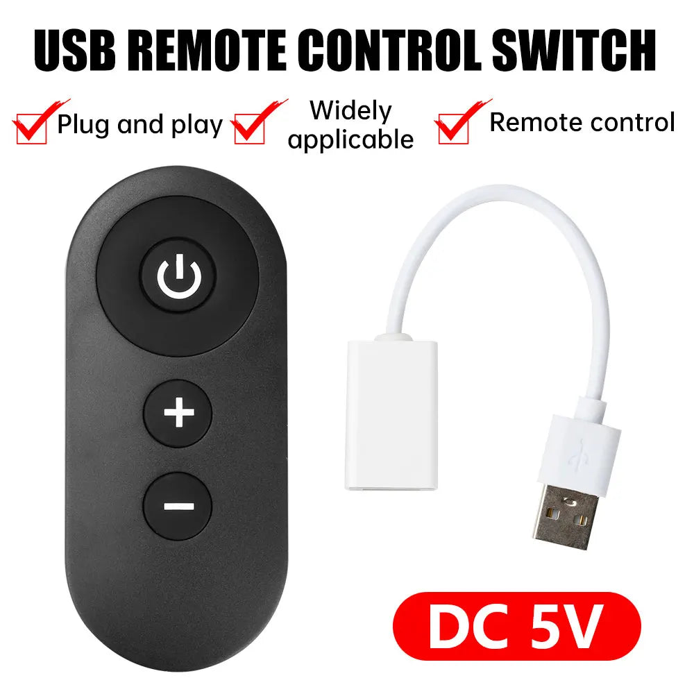 DC 5V USB RF Remote Switch Wireless LED Strip Dimmer Fan Speed Controller Module for Cabinet Night Lights DIY Lighting Control