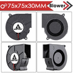 Gdstime 5015 24v Fan 4010 Snail Fan 2PIN DC 5V 12V 3D Printer Mini Fan 7015 7530 Cooling Fan 3010 5020 Turbo Fan Radial Cooler