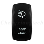 Marine 12V 24V White Led On Off Rocker Switch 5Pin SPST Momentary Switch DPDT ON OFF ON 3-Way for Car Boat Carling 4X4 Narva