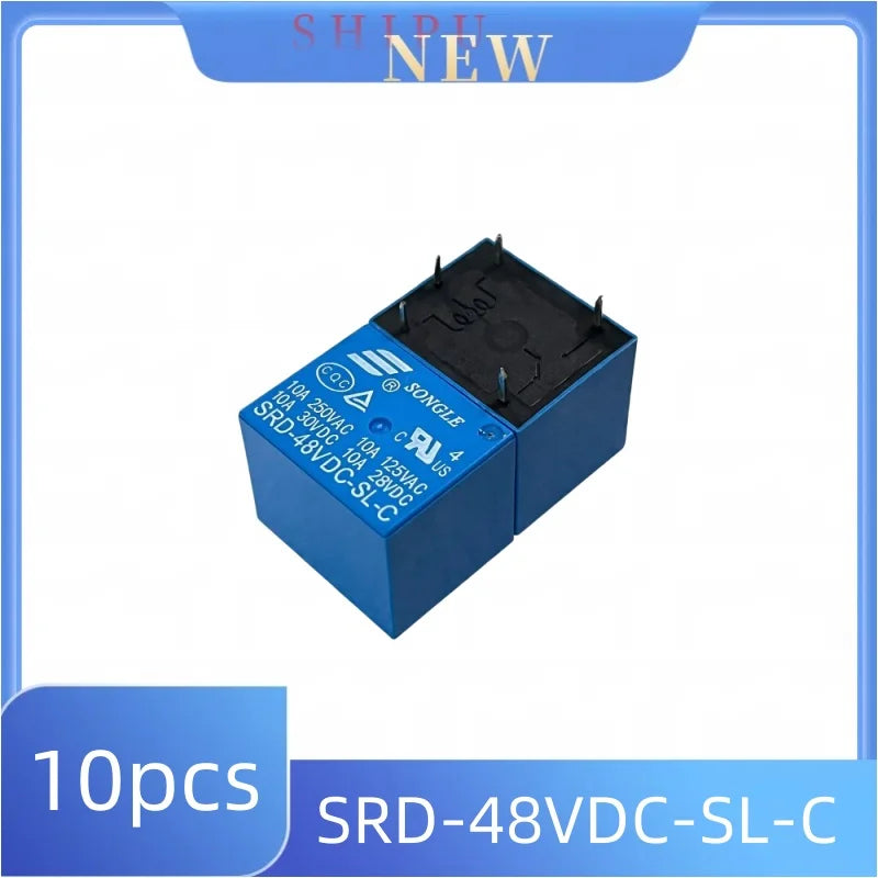 10pcs，SRD-03VDC-SL-C Relay SRD-05 SRD-05VDC-SL-B SRD-24VDC-SL-A SRD-12VDC-SL-C SL C 10A 250VAC 5PIN 3V 5V 9V 12V 24V 48V p