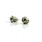 8mm 10mm Metal Button Switch 2-pin Self-locking/locking Self Resetting/instantaneous Waterproof IP67 1NO Mini Button Switch