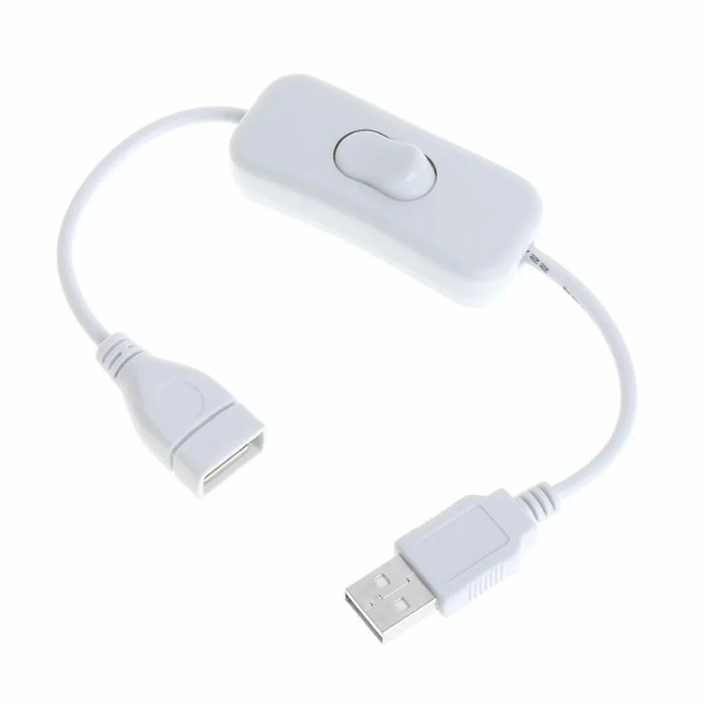 28cm USB Cable with Switch ON/OFF Cable Extension Toggle for USB LED String USB Gadget USB Power Supply Device Tools