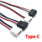 4 Pin Press Type USB Connector Type-C Waterproof with PH 2.0 Female Socket High Current Fast Charging Jack Port with Data Pin