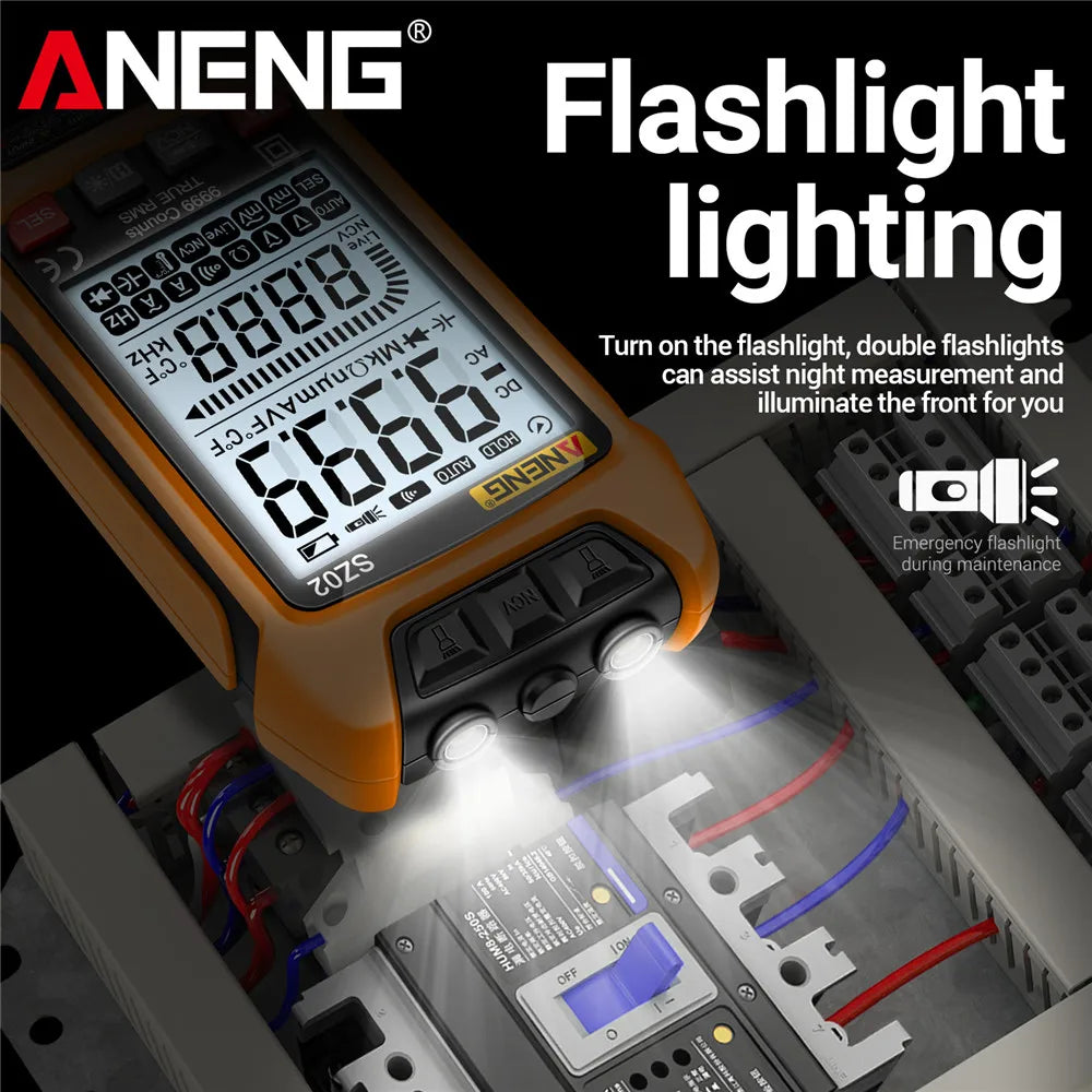 ANENG SZ01/SZ02 Diode Tester Professional Digital Multimeter True RMS Smart AC/DC Current Voltage Auto Range Multimetres Tools