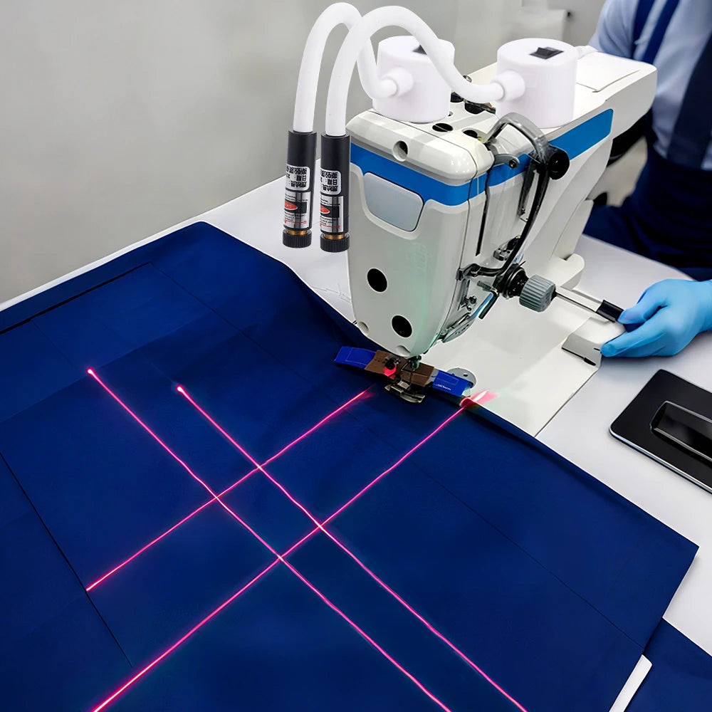 DC5V USB Laser Positioning Light Flexible Gooseneck Magnetic Base Red Line Cross For Sewing Cutting Quilting Machine Accessories