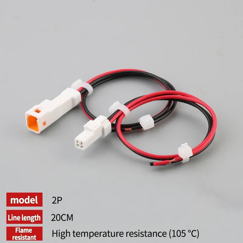 2P 3P 4P 6P 8P 0.6MM Waterproof Wire Connector Plug Male And Female Socket With Cable JST Connectors