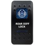 12V Marine Grade Rocker Switch SPST/ON OFF, DPDT/(ON) OFF (ON) Blue Led Light Bar for Carling ARB NARVA Replace Waterproof IP66
