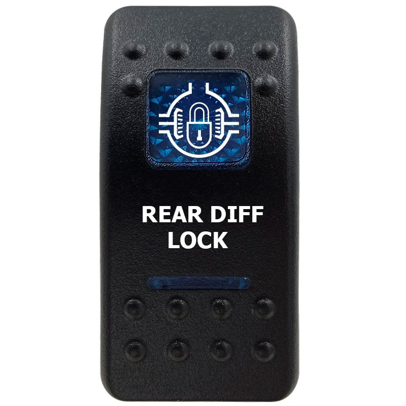 12V Marine Grade Rocker Switch SPST/ON OFF, DPDT/(ON) OFF (ON) Blue Led Light Bar for Carling ARB NARVA Replace Waterproof IP66