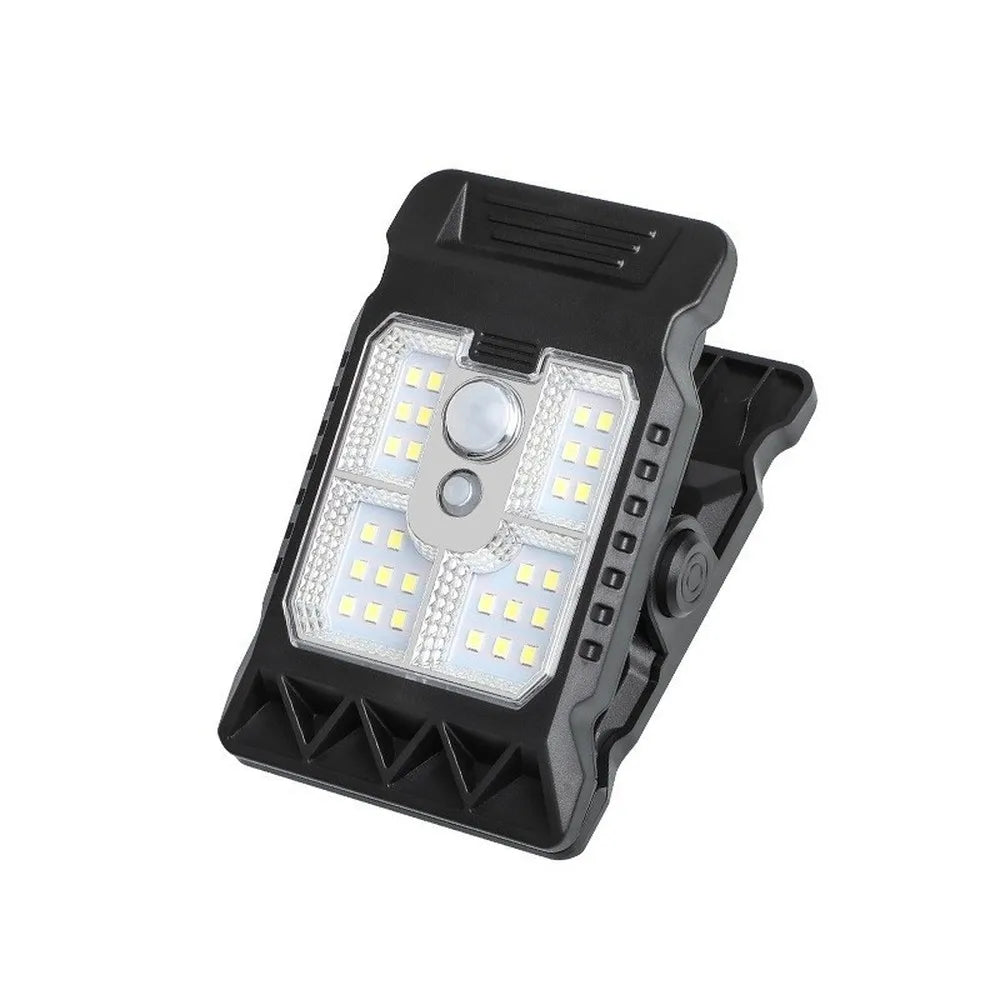 LED Solar Clip Light Portable Waterproof Body Sensor Solar Lamp Outdoor Courtyard Garden Lamp Patio Home Camping Wall Lights