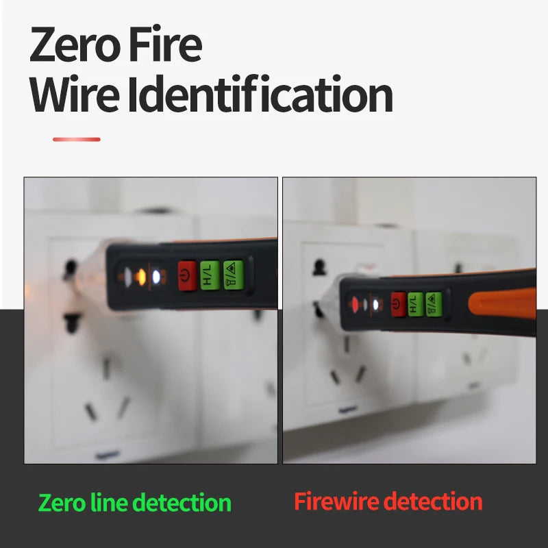 Non-Contact Voltage Tester Pen Smart Voltage Detector Infrared Indicator 12-1000V Test Pencil Breakpoint Finder With Flashlight
