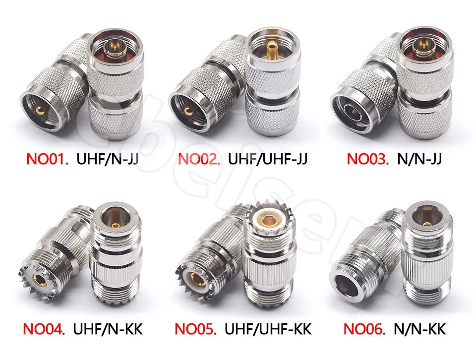 1/2/4/10pcs RF connector UHF-JKW UHF N-S male and female UHF/N-KJ M female elbow 90 degree SL16/SO239 right angle RF adapter L
