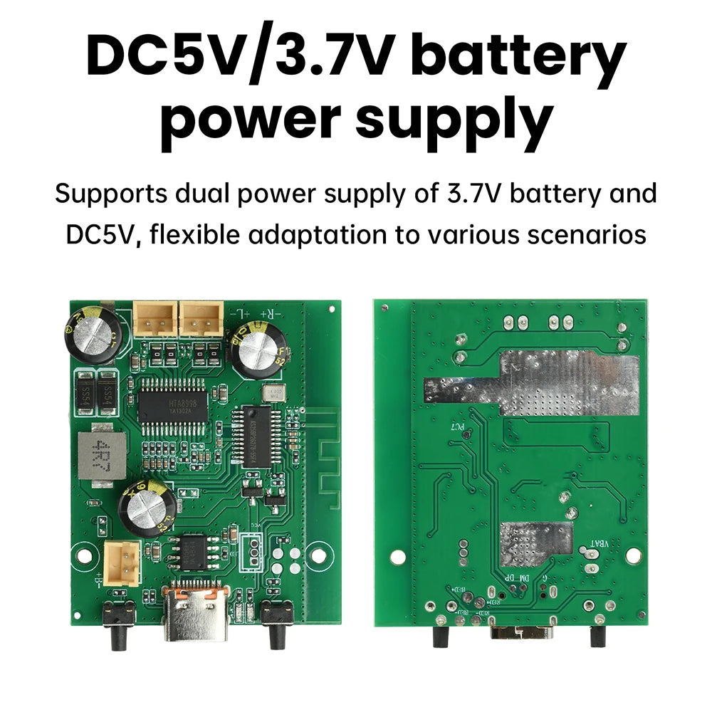 DC 5V/3.7V Tws Stereo Bluetooth Power Amplifier Board Quality Dual Channel 2x10W Audio Sound Module Car speakers