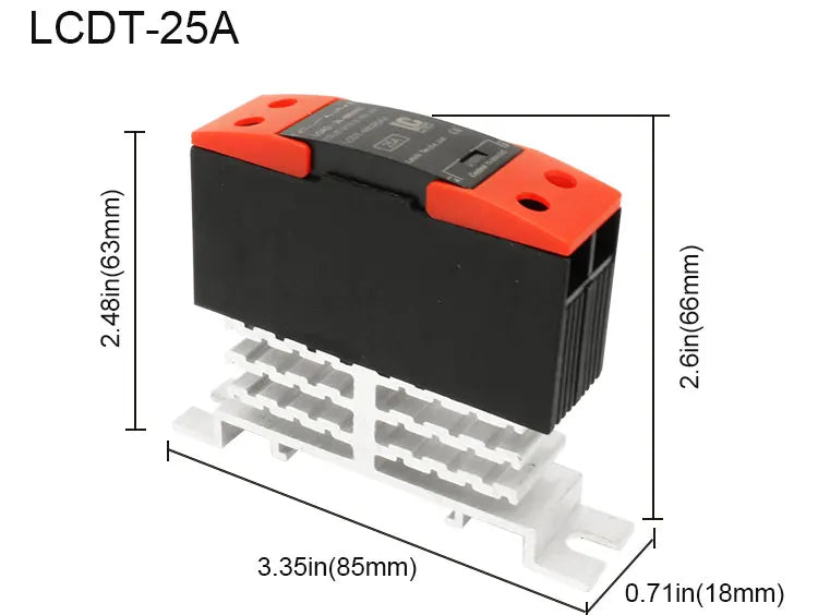 LCTC 10A 25A 40A DIN Rail Solid State Relay Single Phase SSR With Heatsink DC Control AC/ AC Control AC/ DC Control DC