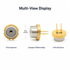 ZN-LDB-005-X 450nm 3500mW Blue Laser Module TO-9 9mm Diode Light Source for DIY Optical Sensor Projects