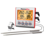 ThermoPro TP-17 Dual Probes Digital Outdoor Meat Thermometer Cooking BBQ Oven Thermometer with Big LCD Screen For Kitchen