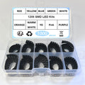 1000Pcs/LOT 1206 SMD LED 10Colors x 100Pcs White Red Blue Green Yellow Pink Orange Purple Warm White Super Bright Diodes Kit BOX
