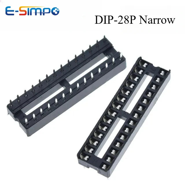 10PC 2.54mm IC Socket DIP6 DIP8 DIP14 DIP16 DIP18 DIP20 DIP28 DIP40 Pin Connector 8 14 16 18 20 24 28 40Pin DIP Socket Chip Base