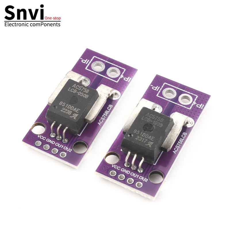 ACS758 LCB Hall Current Sensor Module 50A 100A 150A 200A Linear Analog AC DC Current Detection 3.3V-5V ACS758LCB for Arduino