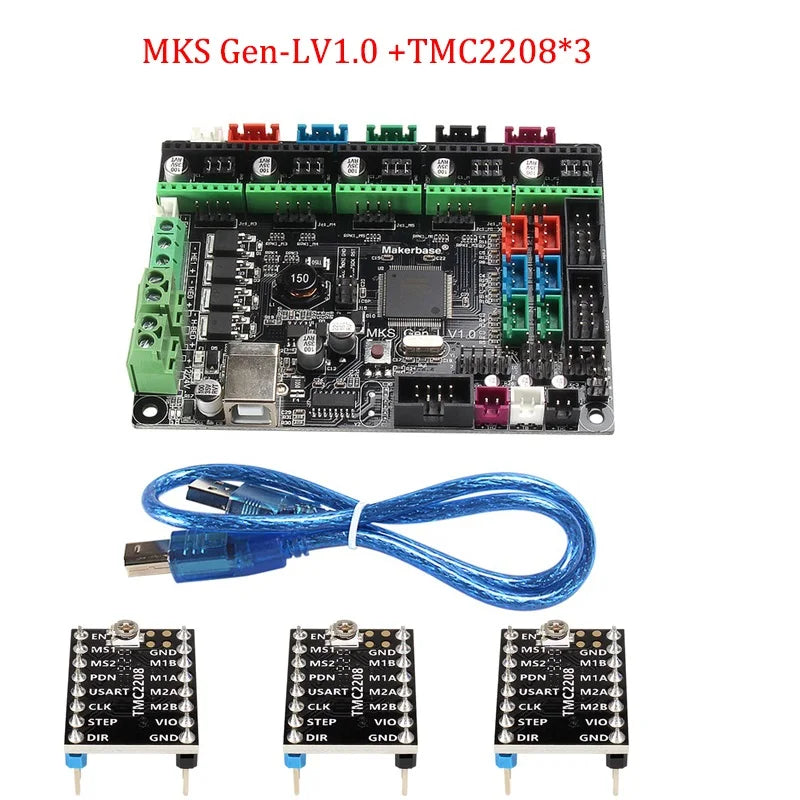 RAMPS MKS Gen-L V 2.1 1.0 Control Board 3D Printer Parts With TMC2209 TMC2208 Uart Mode Gen L for Ramps1.4 A4988 DRV8825