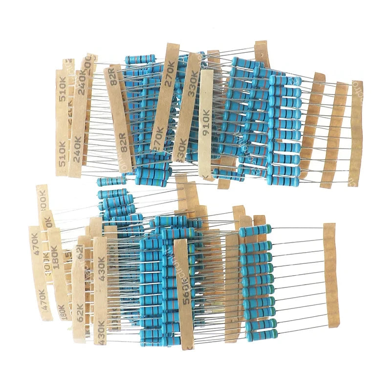 2W Color Ring Resistor pack 1% 22R-1M Metal Film Resistor