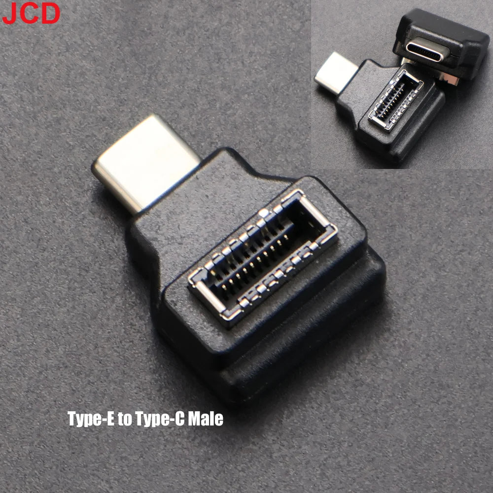 JCD Desktop Computer Motherboard Cable Adapter Connector USB 3.1 Front Panel Header Type C to Type E Expansion Plug Converter