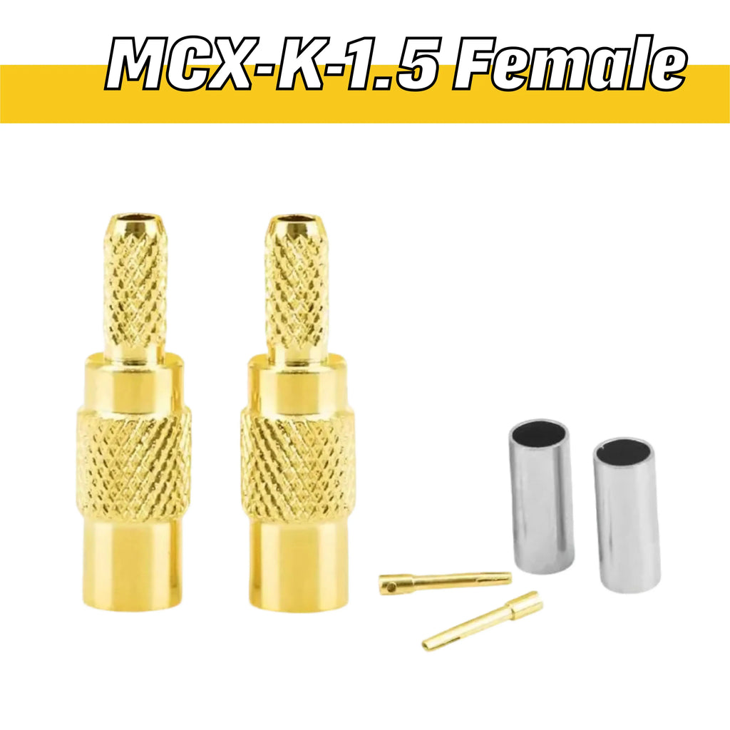 RF Coaxial Connector MMCX-JB2 Crimping RG316 174 MCX-J-1.5 Male MCX-K-1.5 Female Adapter