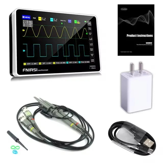 FNIRSI-1014D 1013D TC3 Oscilloscope 3-in-1 Dual Channel Input Signal Generator 100MHz * 2 Analog Bandwidth 1GSA/s Sampling Rate