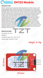 TZT 1/3/5PCS Digital Temperature Sensor / Humidity Sensor AM2302 DHT22 Sensor Module For Arduino electronic DIY
