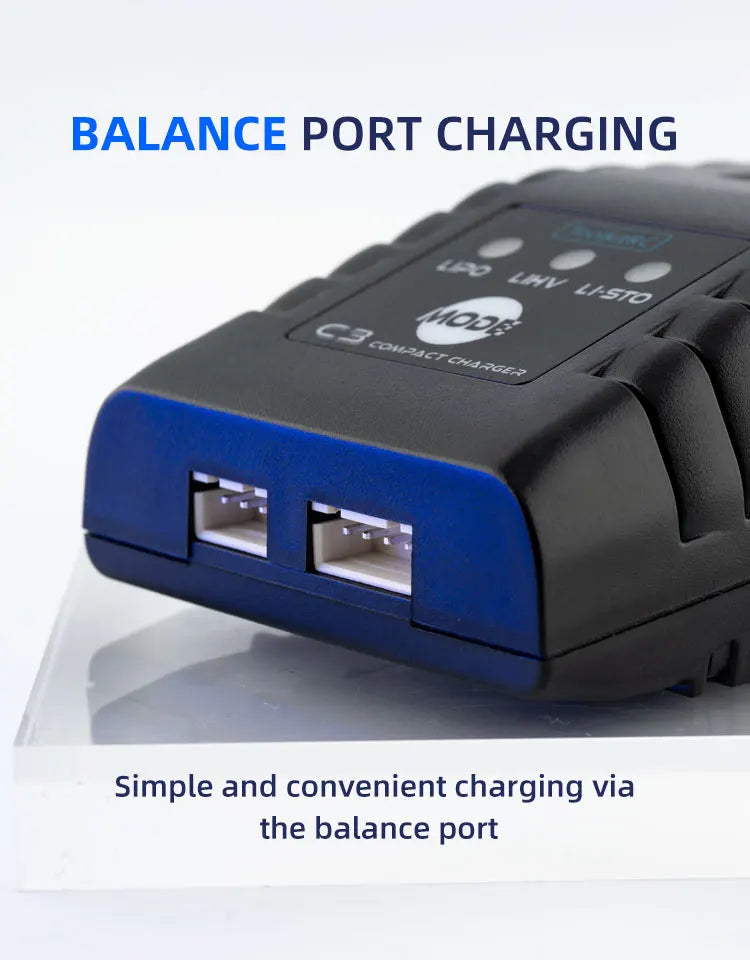 ToolkitRC C3 2-3S Lipo LiHV Charge Functionality Convenient One-touch Storage Mode Compact AC Balance Charger for RC Model