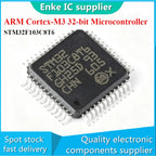 Free Shipping 20-100pcs/lot STM32F103C8T6 STM32F103 32F103C8T6 103C8T6 LQFP-48 ARM Cortex-M3 32-bit Microcontroller - M