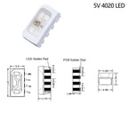 Ws2812b 5v Ws2812 5050 3528 4020 1204 1209 0807 2020 Mini Smd Led Chip Addressable Digital Pixel Rgb Full Color Led Diode Lamp