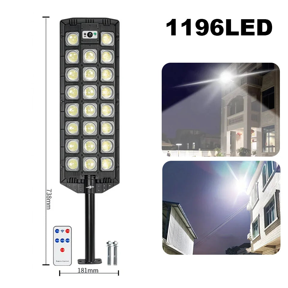 Powerful 28000W LED Solar Lights Outdoor Motion Sensor Solar Street Lamp Super Bright Solar Wall Light Country House Accessories