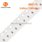 5000pcs 1% 0603 SMD resistor 0R ~ 10M 1/10W 0.1 1 10 47 100 150 220 330 ohm 1K 2.2K 10K 100K 1R 10R 220R 330R 470R 100R 150R 1M