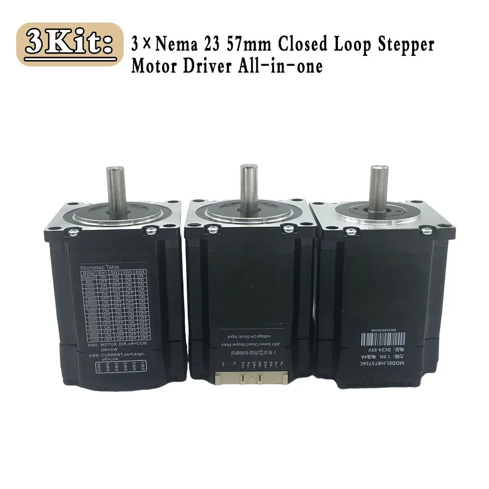 Nema23 57Closed Loop Stepper Motor Drive All-in-one Encoder Hybrid 8mm Shaft 57mm Easy Servo Motor 1000 Line Encoder DC24-48V