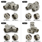 BNC Connector Q9  BNC To BNC Male Female RF adapter  Right Angle Tee Type 3way 4way Splitter 2x Double Male Female 3+4Types
